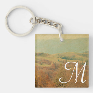 Italienische Landseite Rolling Green Hills Schlüss Schlüsselanhänger