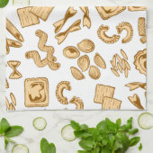 Italienische Lebensmittel und Geschirr, Risotto, P Geschirrtuch (Gefaltet)