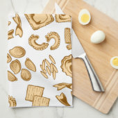 Italienische Lebensmittel und Geschirr, Risotto, P Geschirrtuch (Viertel Falte)