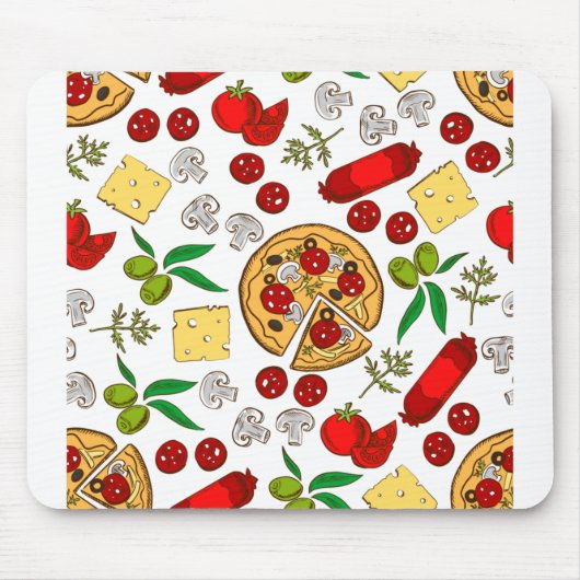 Italienische Lebensmittel und Geschirr, Risotto, P Mousepad (Vorne)