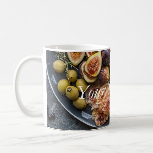 Italienische Lebensmittelauswahl Kaffeetasse (Links)