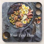 Italienische Lebensmittelauswahl Untersetzer (Vorderseite)