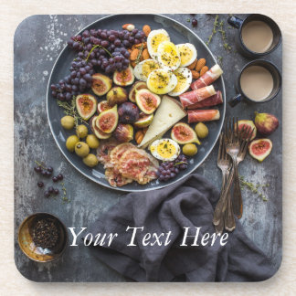 Italienische Lebensmittelauswahl Untersetzer