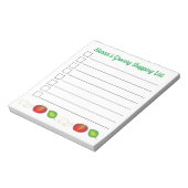 Italienische Lebensmittelgeschäft Liste Mozzarella Notizblock (Rotiert)