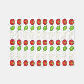 Italienische Lebensmittelzutaten Mozzarella Tomato Fleecedecke (Vorderseite (Horizontal))
