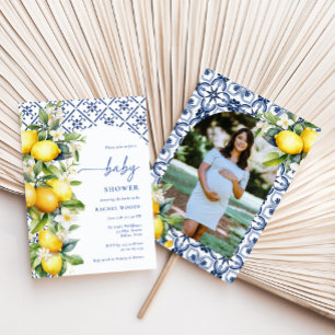 Italienische Lemon Babydusche Einladung