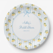 Italienische Lemon Blue Bow Paper Teller (Vorderseite)