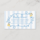 Italienische Lemon Blue Bows Display-Dusche Begleitkarte (Vorderseite)