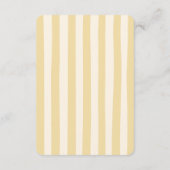 Italienische Lemon Doodle Hand Drawn Display Dusch Begleitkarte (Rückseite)