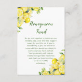 Italienische Lemon Greenerity Frame Wedding Begleitkarte (Vorderseite)