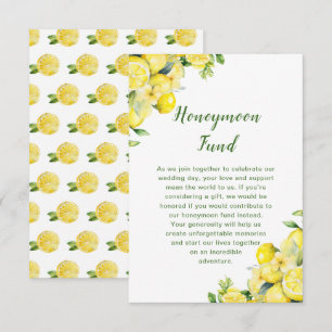 Italienische Lemon Greenerity Frame Wedding Begleitkarte