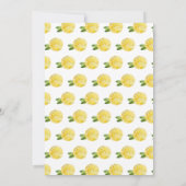 Italienische Lemon Greenerity Frame Wedding Dankeskarte (Rückseite)