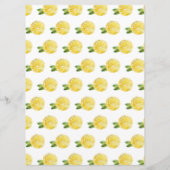 Italienische Lemon Greenerity Frame Wedding Menükarte (Rückseite)