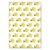 Italienische Lemon Greenerity Frame Wedding Tischnummer (Rückseite)