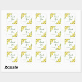 Italienische Lemon Greenerity Frame Wedding Vielen Quadratischer Aufkleber (Blatt)
