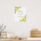 Italienische Lemon Greenerity Frame Wedding Willko Poster (Küche)