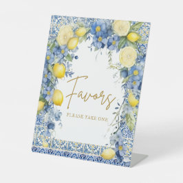 Italienische Lemon Tiles Brautparty Favoriten Sockelschild