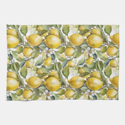 Italienische Lemons Amalfi Küste Geschirrtuch (Horizontal)