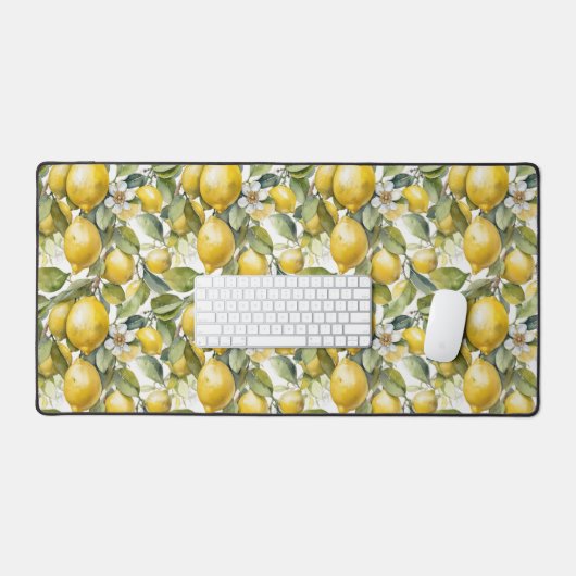 Italienische Lemons Amalfi Küste Schreibtischunterlage (Tastatur & Maus)