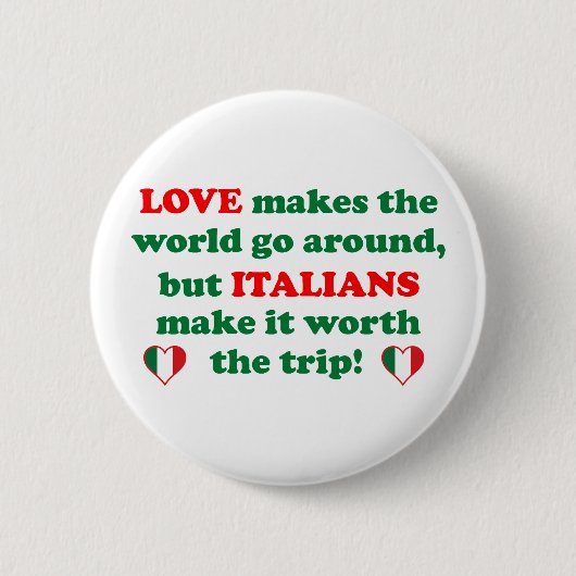 Italienische Liebe Button (Vorderseite)
