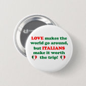 Italienische Liebe Button (Vorne & Hinten)