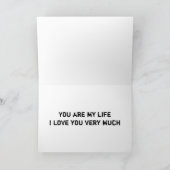 Italienische Liebe Graffiti Cards Feiertagskarte (Innenseite)