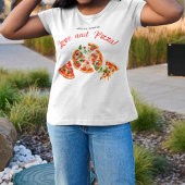 Italienische Liebe & Pizza Party Slice Brautparty T-Shirt