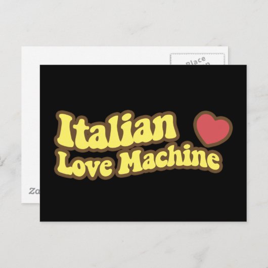 Italienische Liebe Postkarte (Vorne/Hinten)