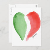 Italienische Liebe Postkarte (Vorne/Hinten)