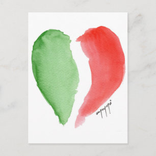 Italienische Liebe Postkarte
