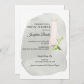 Italienische Limes Bridal Dusche Einladung (Vorne/Hinten)