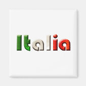 Italienische Logogeschenke für Italiener und Itali Magnet (Vorne)
