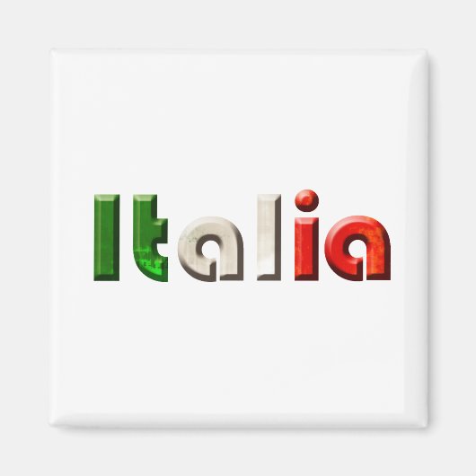 Italienische Logogeschenke für Italiener und Itali Magnet (Vorne)