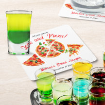 Italienische Love & Pizza Party Slice Brautparty