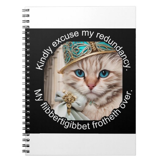 Italienische Luxuskatze: Willow Notizblock (Vorderseite)