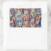 Italienische Masken Venice Stickers (Tasche)