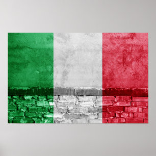Italienische Mauer Poster