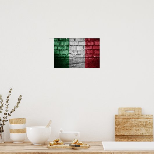 Italienische Mauer Poster (Küche)