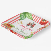 Italienische Mediterrane Babydusche Heilige Cannol Pappteller (Gewinkelt)