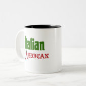 Italienische mexikanische Kaffee-Tasse Zweifarbige Tasse (Vorderseite Links)