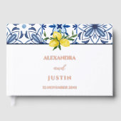 Italienische Mittelmeer-Hochzeit von Lemon Gästebuch (Vorderseite)