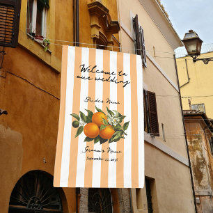 Italienische Mittelmeer-Zitrus-Limette-Orange-Hoch Banner