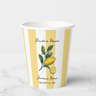 Italienische Mittelmeer-Zitrus-Limonie-Orange-Hoch Pappbecher