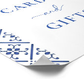 Italienische Mittelmeerkarte und Geschenke Poster (Ecke)