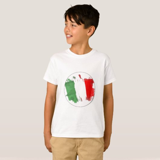 Italienische Mode-Flagge T-Shirt (Vorne ganz)
