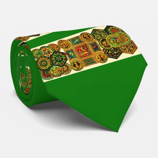 Italienische Motive aus der Renaissance Krawatte (Gerollt)