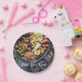 Italienische Nahrungsmittelauswahl Pappteller (Party)