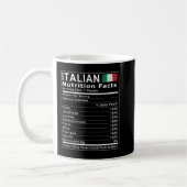 Italienische Nährwertangaben T Shirt Kaffeetasse (Links)
