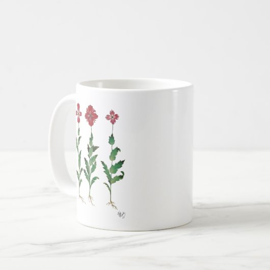 Italienische Nelke 1 Kaffeetasse (Vorderseite Links)