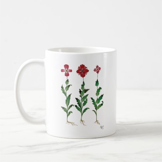 Italienische Nelke 1 Kaffeetasse (Links)